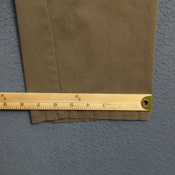 Cove USA Pants Men's 38 Olive Brown Chino Pants Stretch Elastic Waist Casual - Picture 8 of 11